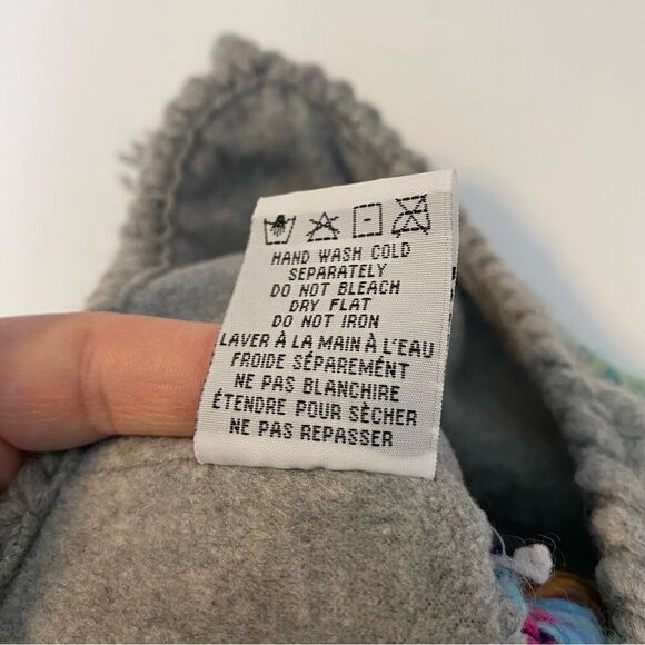 Billabong unisex colorful rainbow wool blend fleece lined ear flap ties hat OS - Picture 7 of 9